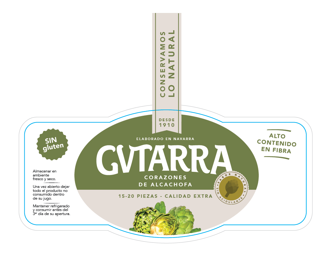 GUTARRA. etiqueta